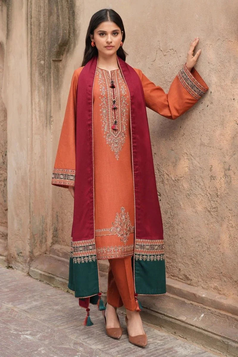 JAZMIN DHANAK 3PC EMBROIDERY