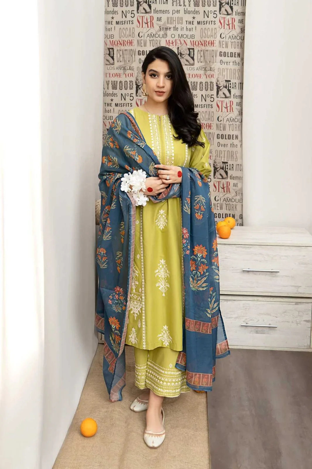 URGE DHANAK 3PC EMBROIDERY