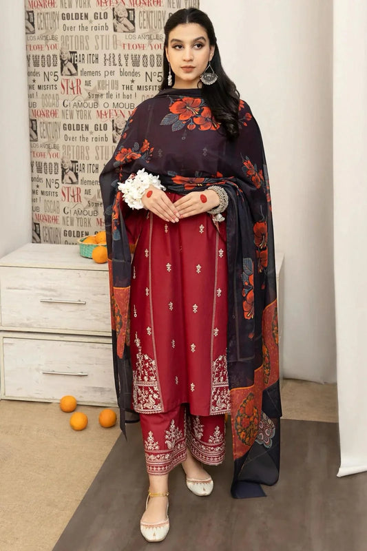 URGE DHANAK 3PC EMBROIDERY