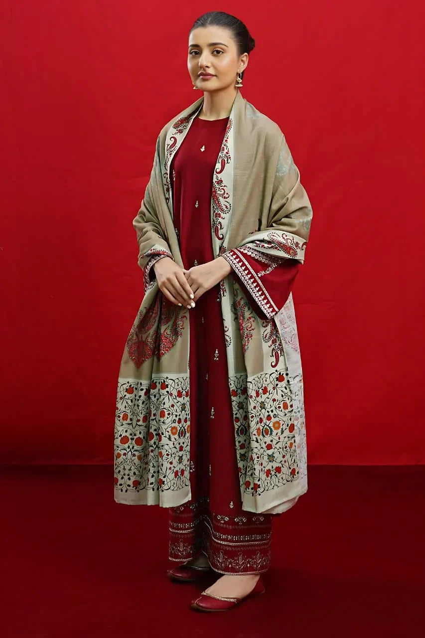 URGE DHANAK 3PC EMBROIDERY