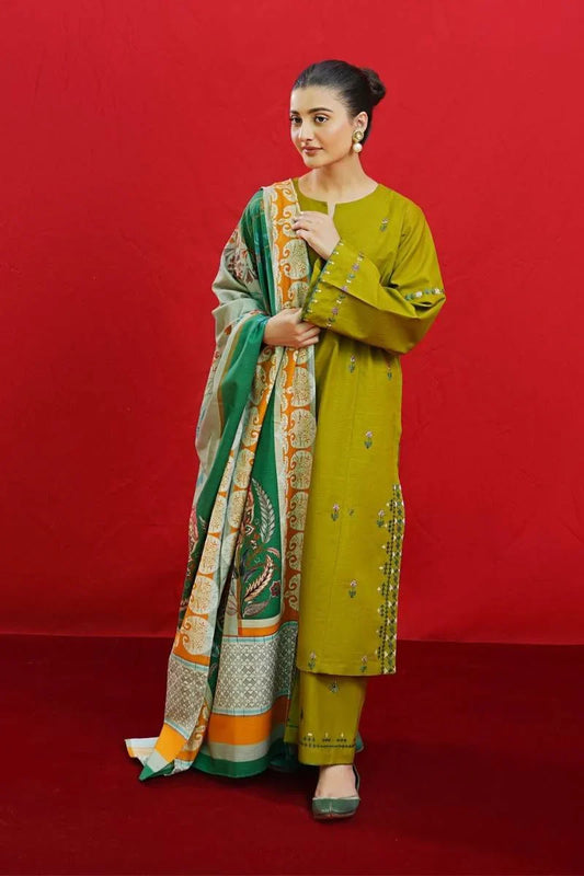 URGE DHANAK 3PC EMBROIDERY