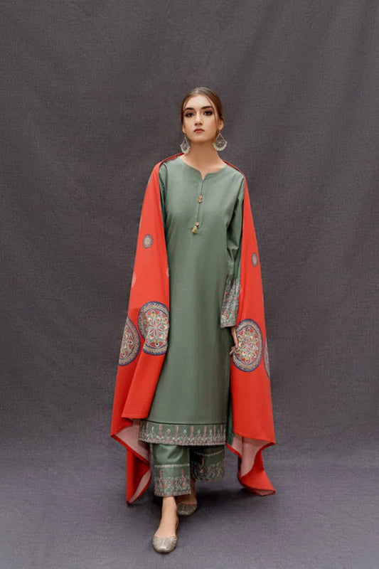 URGE DHANAK 3PC EMBROIDERY