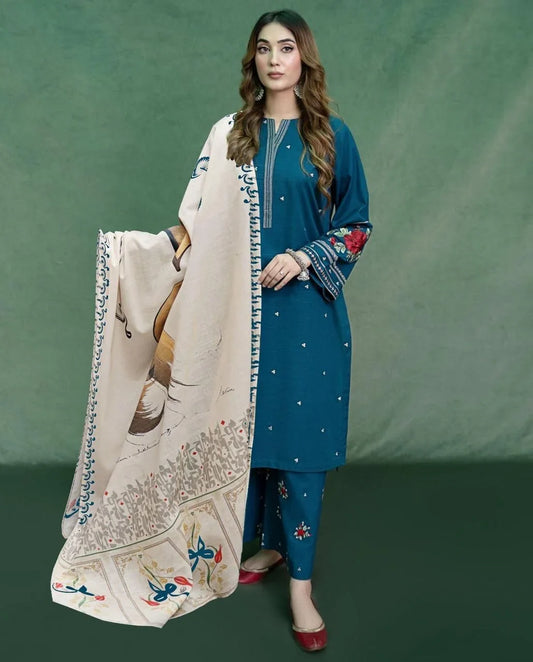 URGE DHANAK 3PC EMBROIDERY