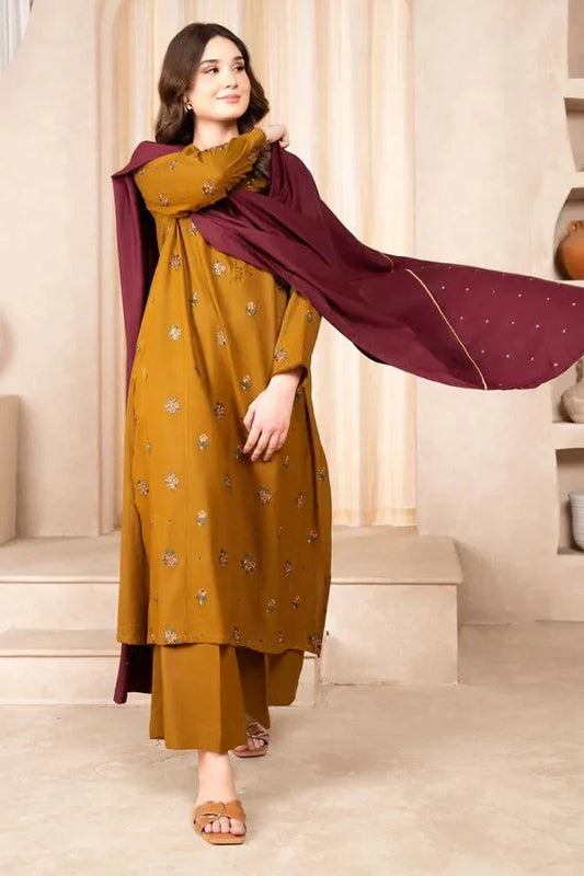 ASLING DHANAK 3PC | EMBROIDERY | D#1409