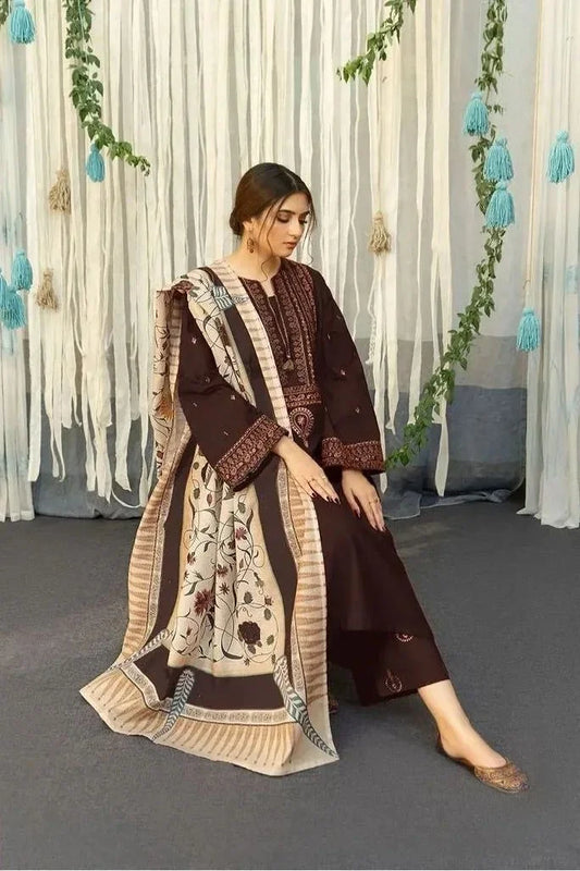 URGE DHANAK 3PC | EMBROIDERY | D#1117