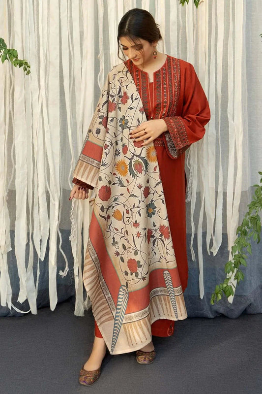 URGE DHANAK 3PC | EMBROIDERY | D#1102
